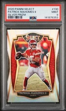 2020 PANINI SELECT SILVER PRIZM #130 PATRICK MAHOMES II PSA 9