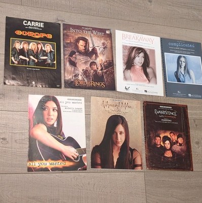 Hal Leonard Sheet Music Lot Piano Voice Guitar Carrie Breakaway Evanescence