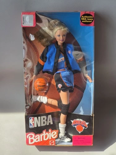Vintage 1998 Mattel NBA NY Knicks Barbie Doll New In Box
