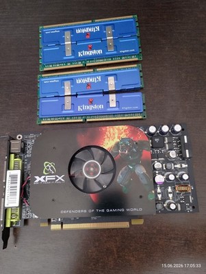 XFX Nvidia GF 6800 XTreme 256MB DDR3 + Kingston HyperX 2 GB (4 × 512 MB) RAM