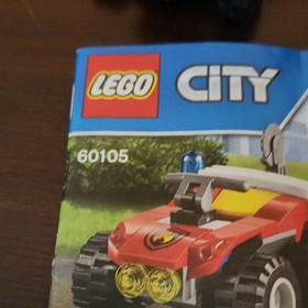 LEGO City Fire ATV 60105 Complete Set Firefighter Minifigure Vehicle with manual