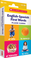 English-Spanish First Words Flash Cards