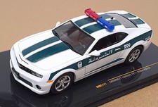 Ixo 1/43 Scale MOC171 - 2011 Chevrolet Camaro Dubai Police - White/Green