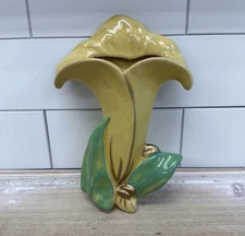 McCoy Pottery Calla Lily Wall Pocket, Ceramic Vintage 1950s