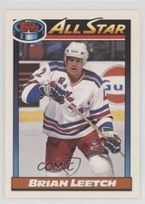 1991-92 Topps Blank Back Brian Leetch #269 HOF 1t8