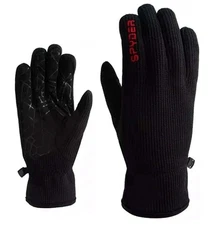 Spyder Black Core Conduct Gloves Touchscreen Red Spider Men Size X-Large NWT