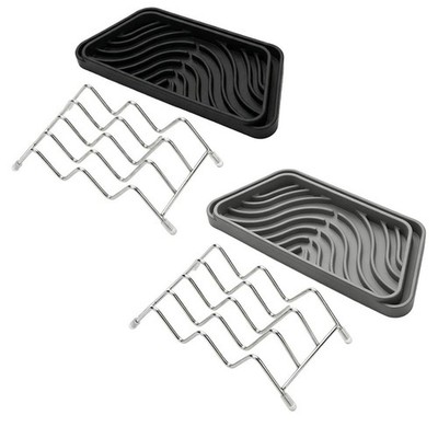 Easy Clean Silikon Abtropfschale 20,8 cm L x 7,9 cm B x 1,7 cm H für Spender