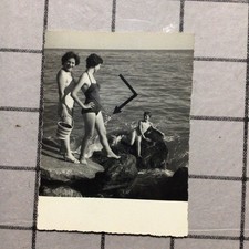 Cogoleto,Genova,Costumi D’epoca,scogli,gruppo,1958,animata,I92