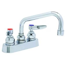 T S Brass B-1110 Low Arc Laundry Sink Faucet, Manual, 4" Mount, 2 Hole