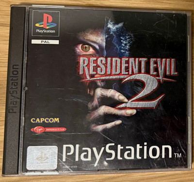 Resident Evil 2 PS1 PAL Black Label komplett 2 Discs Anleitung SLES-00974