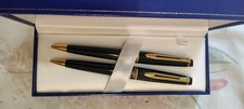 waterman Expert Black Metal Ball Point Pen 0.5 MM Pencil France Made