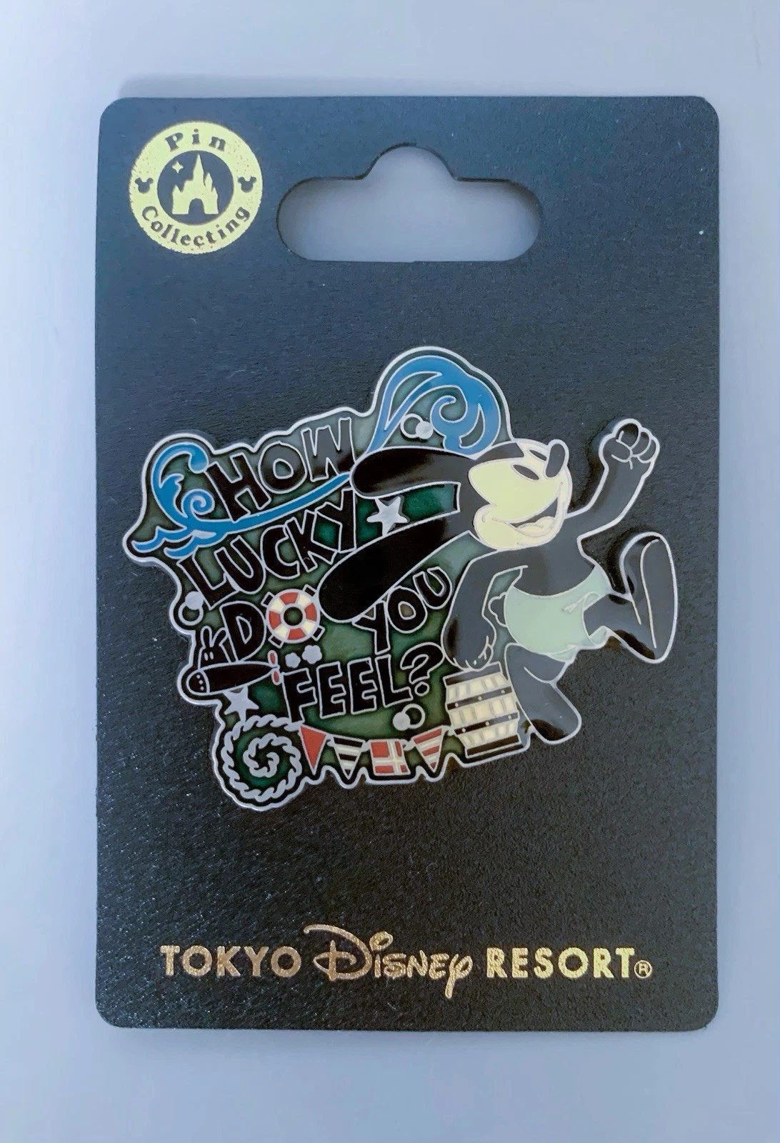 Tokyo Disney Resort Disney Pin Oswald The Lucky Rabbit How Lucky Do you feel?