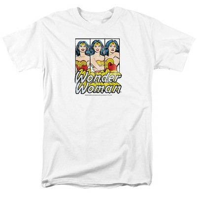 DC Comics Justice League Wonder Woman Panels Herren T-Shirt Weiß Baumwolle