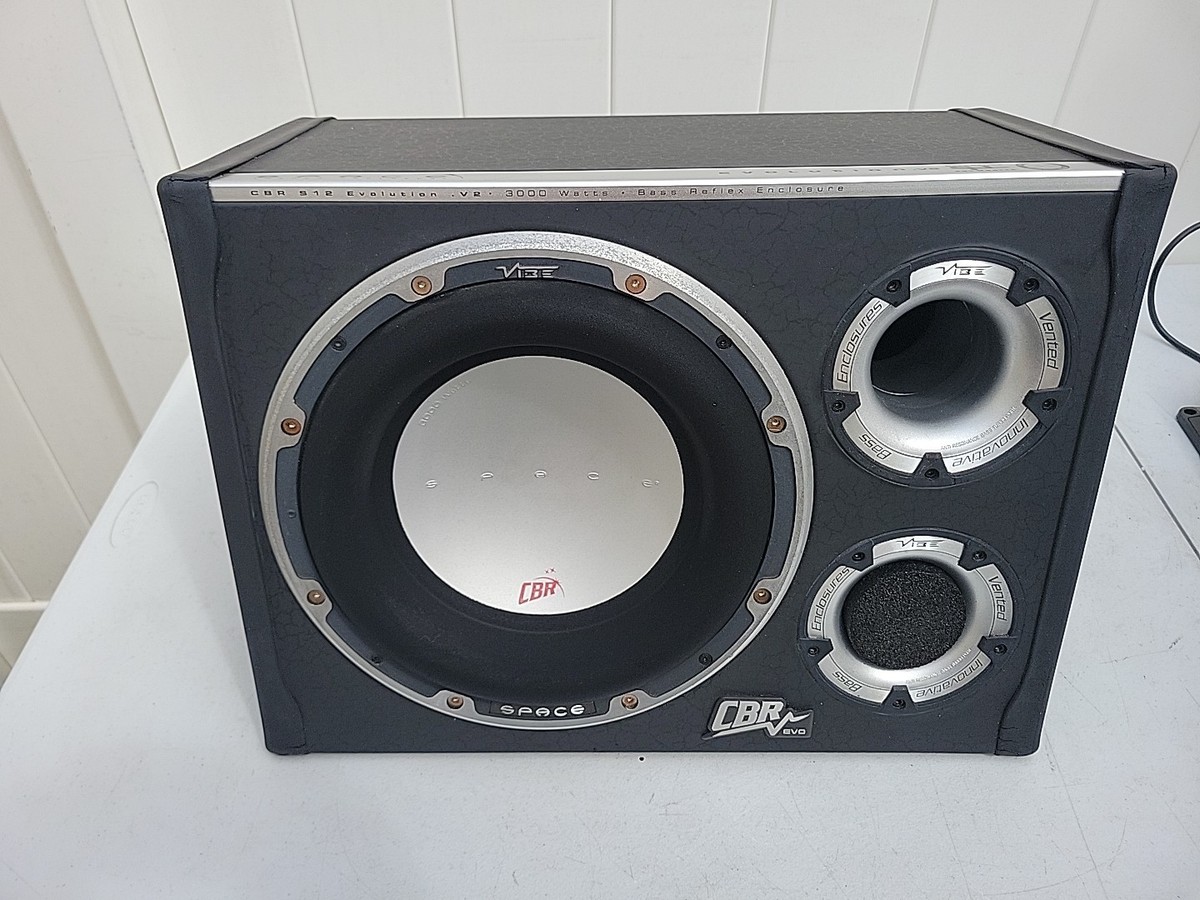 Vibe CBR S12 V2 3000 Watt Bass Reflex Enclosure Subwoofer