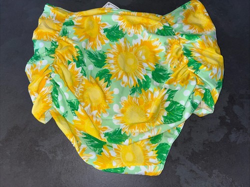 🌻 Damen gelb grün Sonnenblume Floozie Frost Französisch Bikini 14 Unterteil 38D Oberteil - Bild 5 von 10