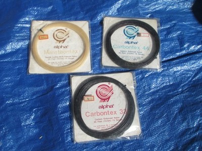Alpha Carbontex 44 Marathontex Tennis String 35Feet 15 gauge lot of 3