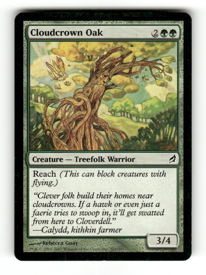 Cloudcrown Oak 201 Common Lorwyn Magic: The Gathering Near Mint