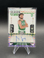 2024-25 Panini Mosaic Variation Auto Anton Watson Season Ticket Rookie RC Celitc