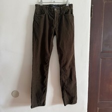 INCOTEX by Slowear  Brown Cotton Twill Ray Regular 5 Pocket Pants Size 30