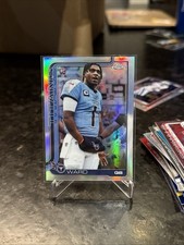 2025 Topps Chrome Football Cam Ward Image Variation SP Refractor Code 486