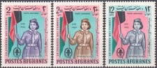 Afghanistan 1964 Women s Day,Scouts, Uniforms,Flag 3v MNH