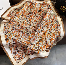 100 Mulberry Silk 27" Square Scarf Women Neckerchief Wrap