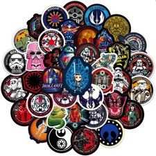 50 Pcs Star Wars Sticker Pack,Unique Cool Stickers Notebook Guitar Multicolor