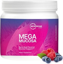 Microbiome Labs MegaMucosa Gut Health Powder - Digestive Supplement with Complet