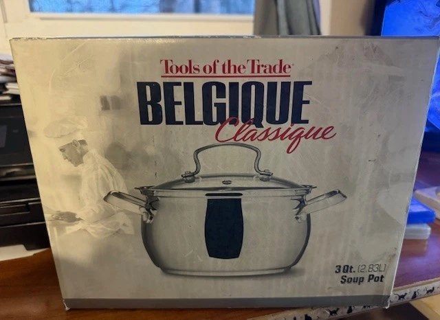 Belgique Tools of the Trade Classique Stainless 3 QT Soup Pot w/Glass Lid~NEW!
Opens in a new window