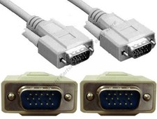 Lot10 10ft SVGA/VGA Male-M Monitor/LCD/LED/TV/HDTV/Projector Cable/Cord SHdisc W