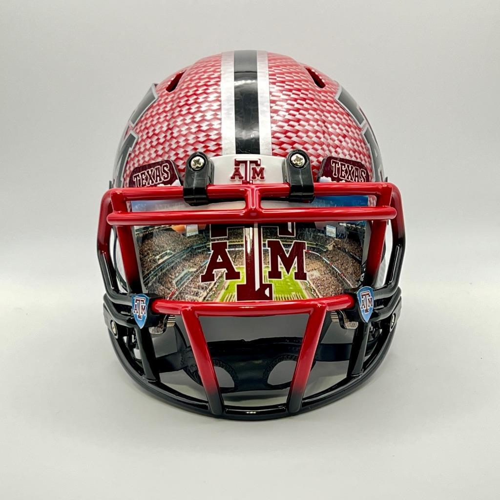 Texas A&M Aggies CUSTOM 2Tone HydroDipp 3D Bumpers/Visor Mini