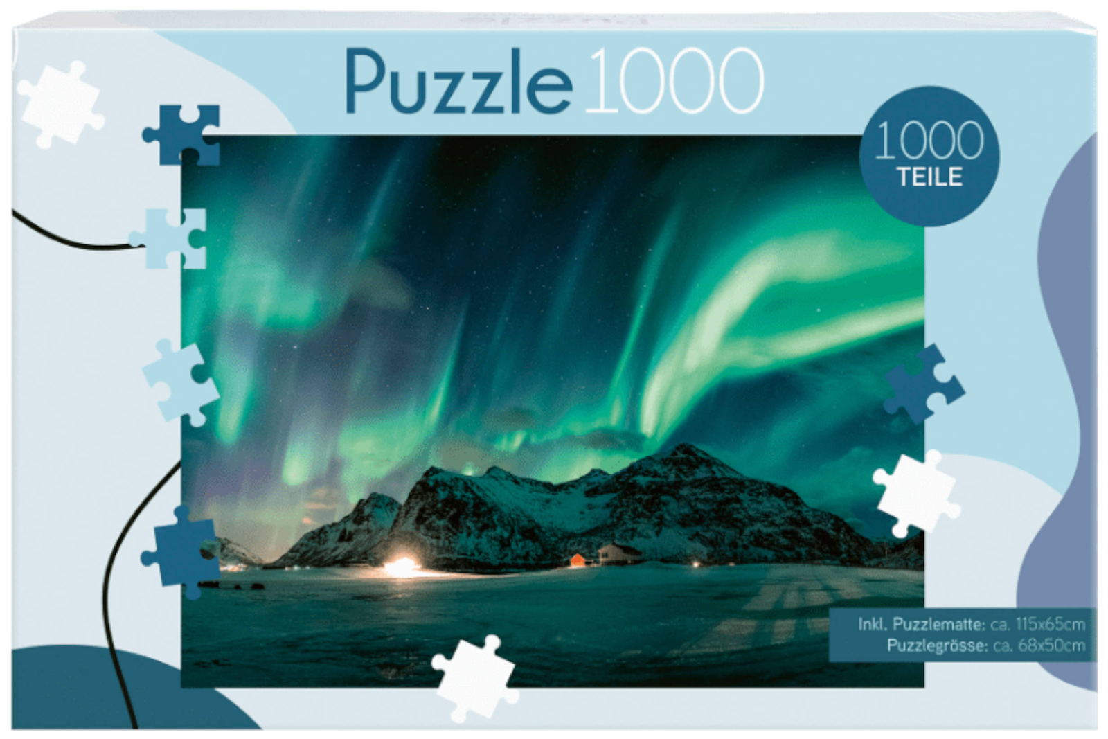 Puzzle 1000 Teile mit Puzzlematte 50 x 68 cm Natur Stadt Land eBay