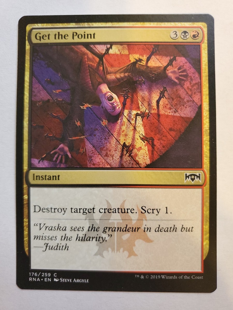 MTG Magic The Gathering Card Get the Point Instant Black Red