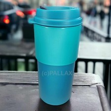 TUPPERWARE T101 ECO+ KAFFEEBECHER BLAU TÜRKIS 490 ML