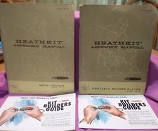 Lot of 2 Vintage Heath Heathkit Assembly  Instructional Manuals  GUIDES