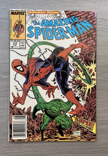 Amazing Spider-Man #318 NM Classic McFarlane cover NEWSSTAND (1989) Marvel Comic