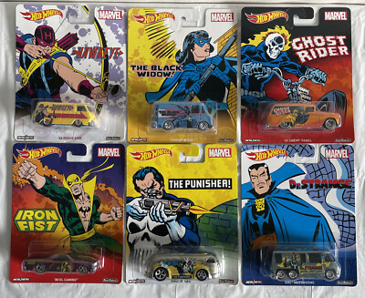 Hot Wheels Marvel 2016 Pop Culture Complete Set of 6 | eBay