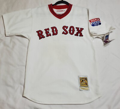 AUTHENTIC MITCHELL AND NESS, 40 MEDIUM, CARLTON FISK, BOSTON RED