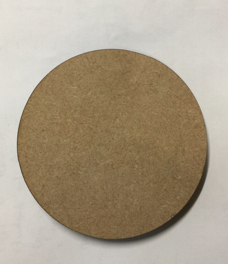 4,6,12 MDF Wood round Coasters BLANK laser cut 6mm thick drink m