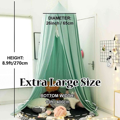 Baby Kids Princess Bedroom Bed Canopy Round Dome Mosquito Net Fly-~,C - Picture 10 of 14