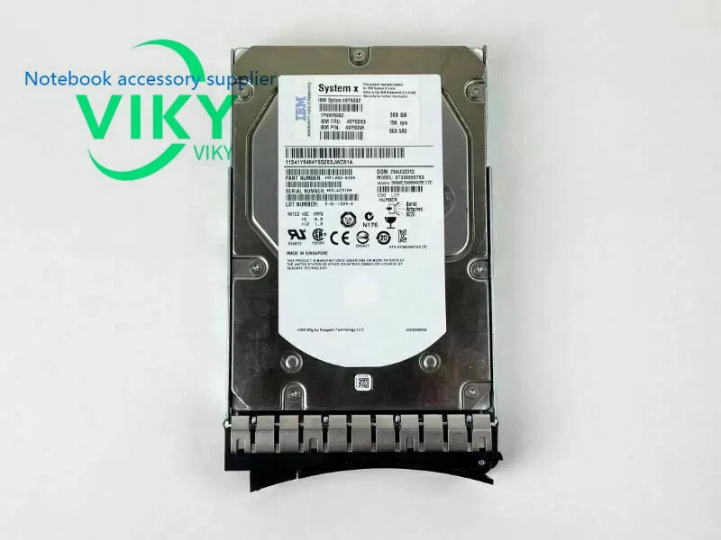 IBM 49Y6093 49Y6092 49Y6096 300GB 15K 6G 3.5" G2HS LFF SAS X3650 HARD DRIVE HDD - Image 3 of 4
