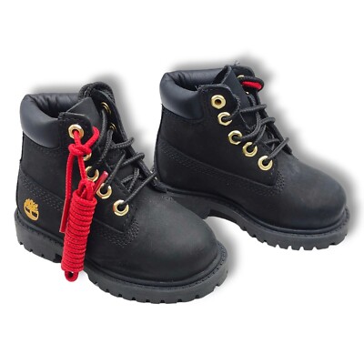 Timberland Toddler Size Boots Premium Inch Waterproof Black