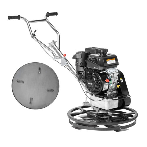 VEVOR 24” 6HP Walk-Behind Power Trowel Concrete Cement Surface with Float Pan
