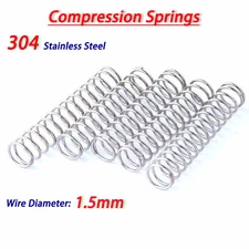 Wire Dia 1.5mm Compression Spring Small Pressure Length 10-200mm Stainless Steel