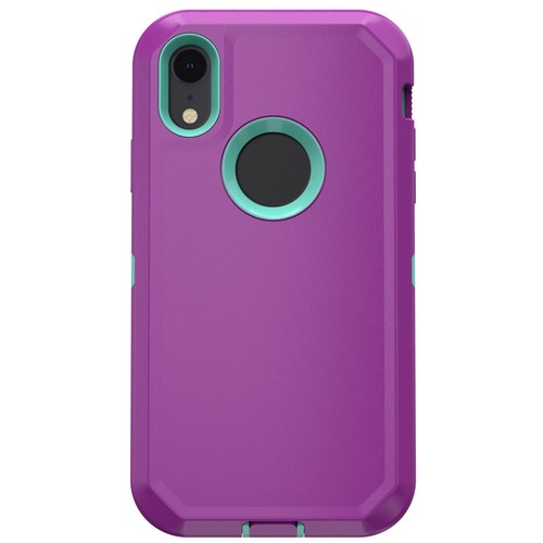 Funda resistente a prueba de golpes para teléfono Apple iPhone XR con funda con clip para cinturón - Imagen 15 de 73