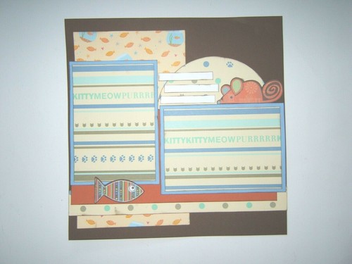 Pagine album gatti o gattini, pagine prefabbricate per gatti, layout album per gattini - Foto 11 di 11
