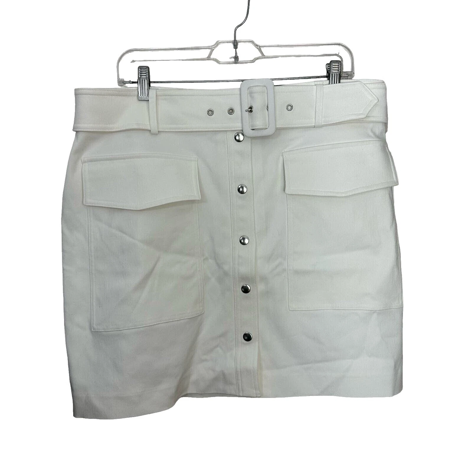 Nylon White Skirts for Women