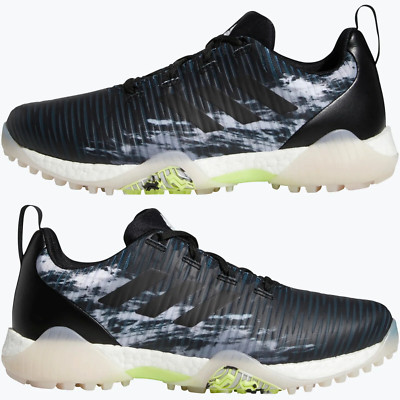 NEW Adidas GZ6010 Codechaos Spikeless Golf Shoes Sneaker Black Lime Men's 9 M