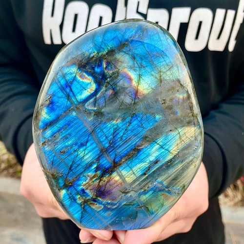 2.2LB Natural Gorgeous Labradorite QuartzCrystal Stone Specimen Healing - 第 8/13 張圖片
