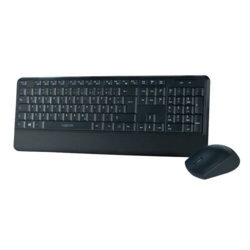 LogiLink ID0161 Tastatur Maus Kombination Funk 2.4 GHz QWERTZ 1200 dpi - Bild 1 von 7